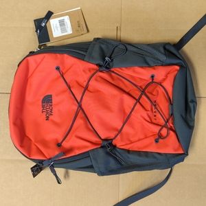 THE NORTH FACE Jester Backpack Womens Fiery Red/Asphalt Gray NEW